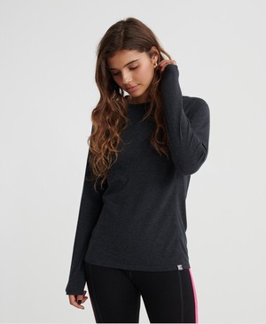 Superdry Merino Baselayer Női Baselayer Sötét Szürke/Fekete | BNDFY9315